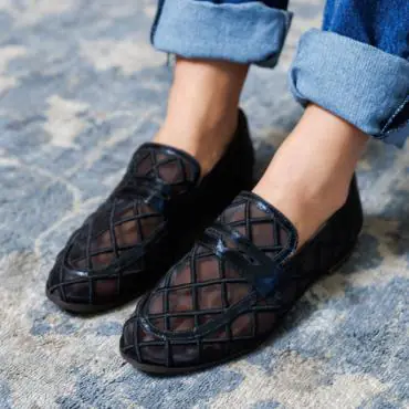 LOAFER BORDADO EM TELA