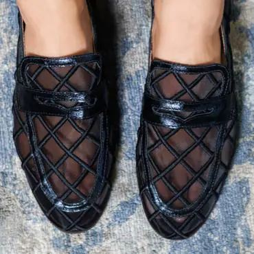 LOAFER BORDADO EM TELA