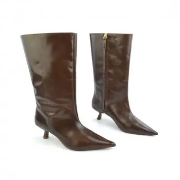 BOTA CANO MÉDIO KITTEN HEEL