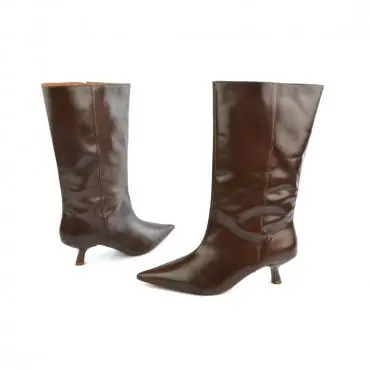 BOTA CANO MÉDIO KITTEN HEEL