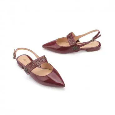 SAPATILHA SLINGBACK CORAÇÃO ENTRELAÇOS