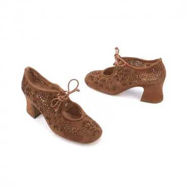 SAPATO CAMURÇA VAZADO FLORATTA