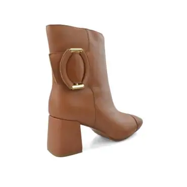 BOTA CANO MÉDIO FIVELA COURO