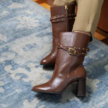 BOTA CANO MÉDIO TACHEADA